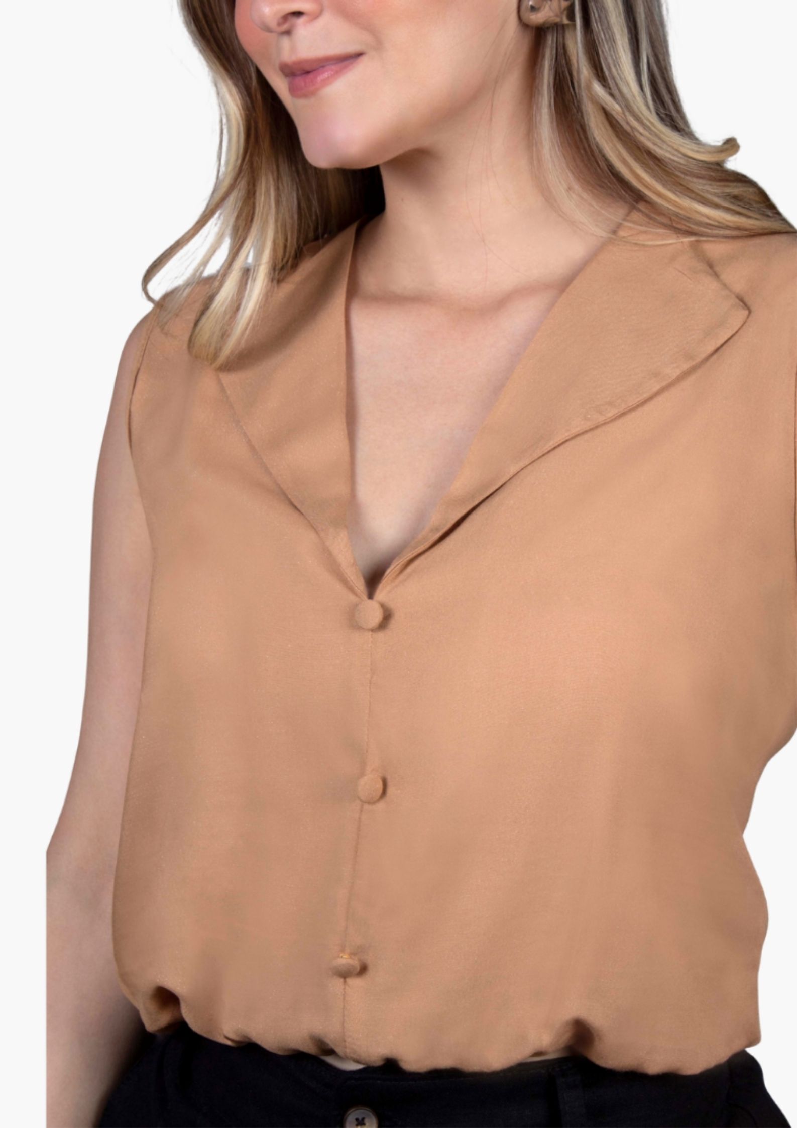 Blusa sin mangas estilo globo REF 1773 - Image 2