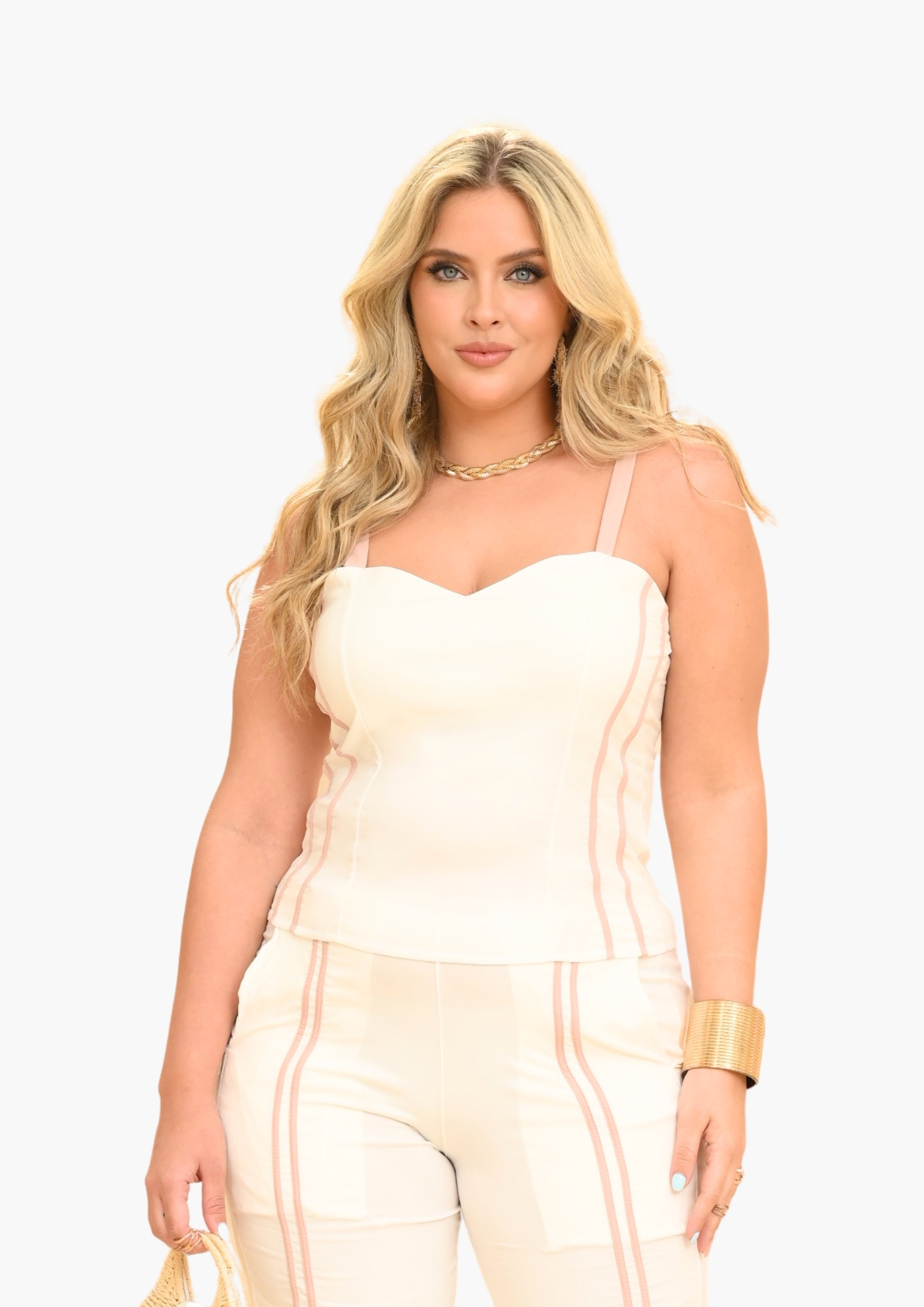 Blusa de tirantes blanca lisa REF 11032